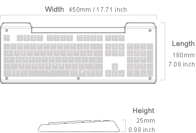 骨伽 COUGAR AURORA S-Membrane Gaming Keyboard